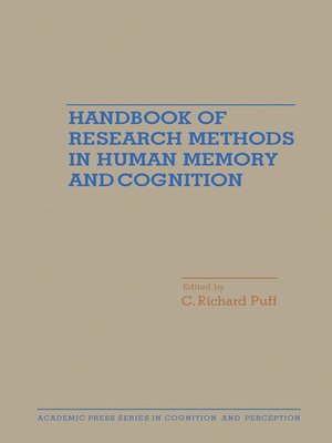 cover image of Handbook of Research Methods in Human Memory and Cognition